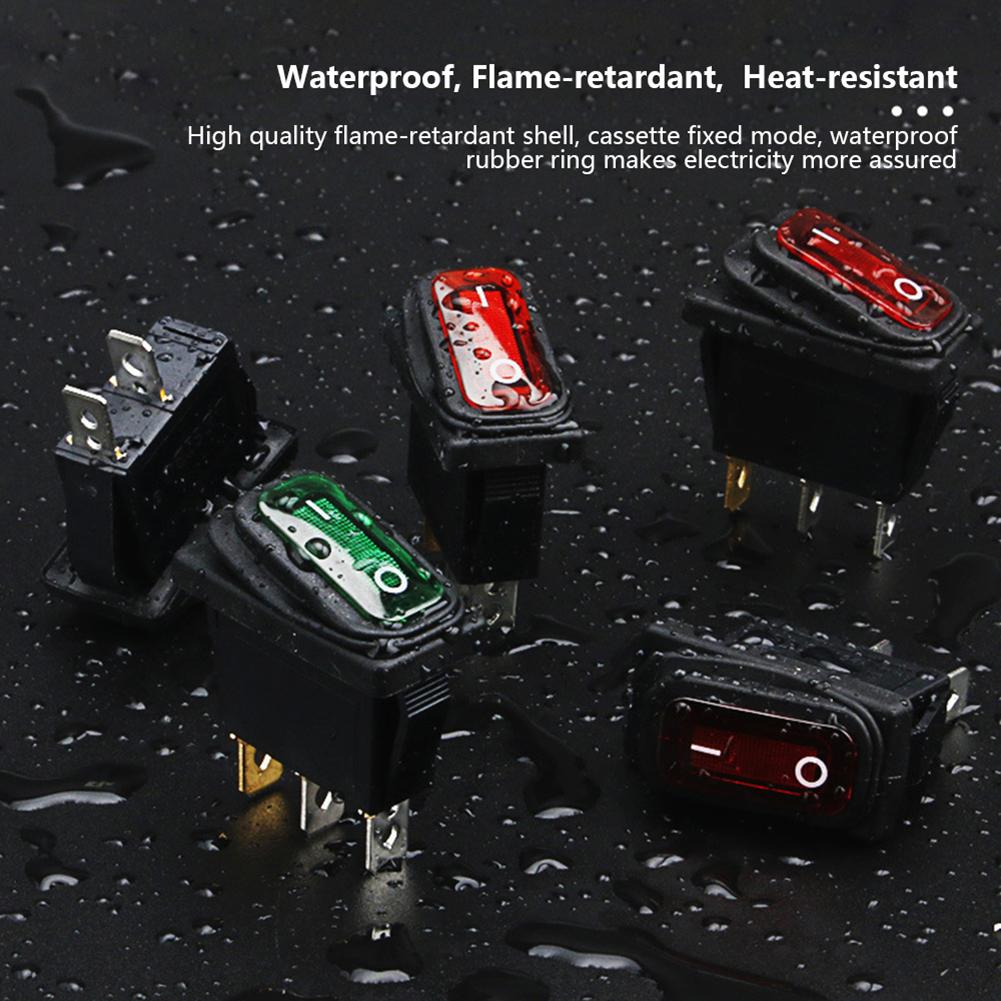 2/3-контактный герметичный автомобильный выключатель включения/выключения, водонепроницаемый морской тумблер, светодиодный переключатель, автомобильный автоматический выключатель для лодки, кнопка KCD3