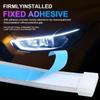 2PCS 12V Led Guide Headlight Strips Car Daytime Running Light 45cm Flow Turn Signal Strip DRL Ambient Light White Yellow
