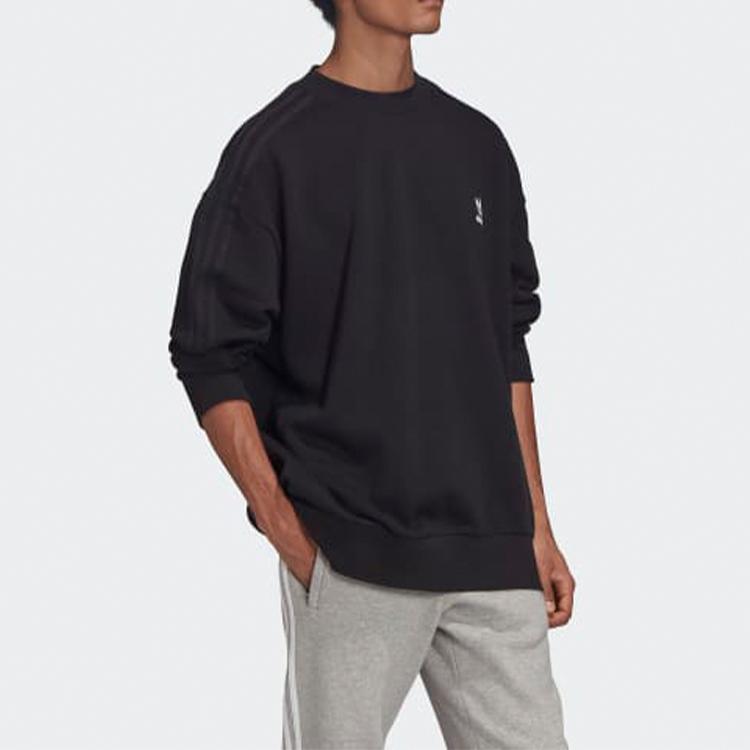 Adidas Совместный свитшот Originals x Girls Are Awesome с длинными рукавами и логотипом, мужской свитшот, черный GM6913