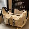 New Trendy Fashion Women's Shoulder Bag Large Capacity Messenger Bag Tooling Style Casual Cloth Bag