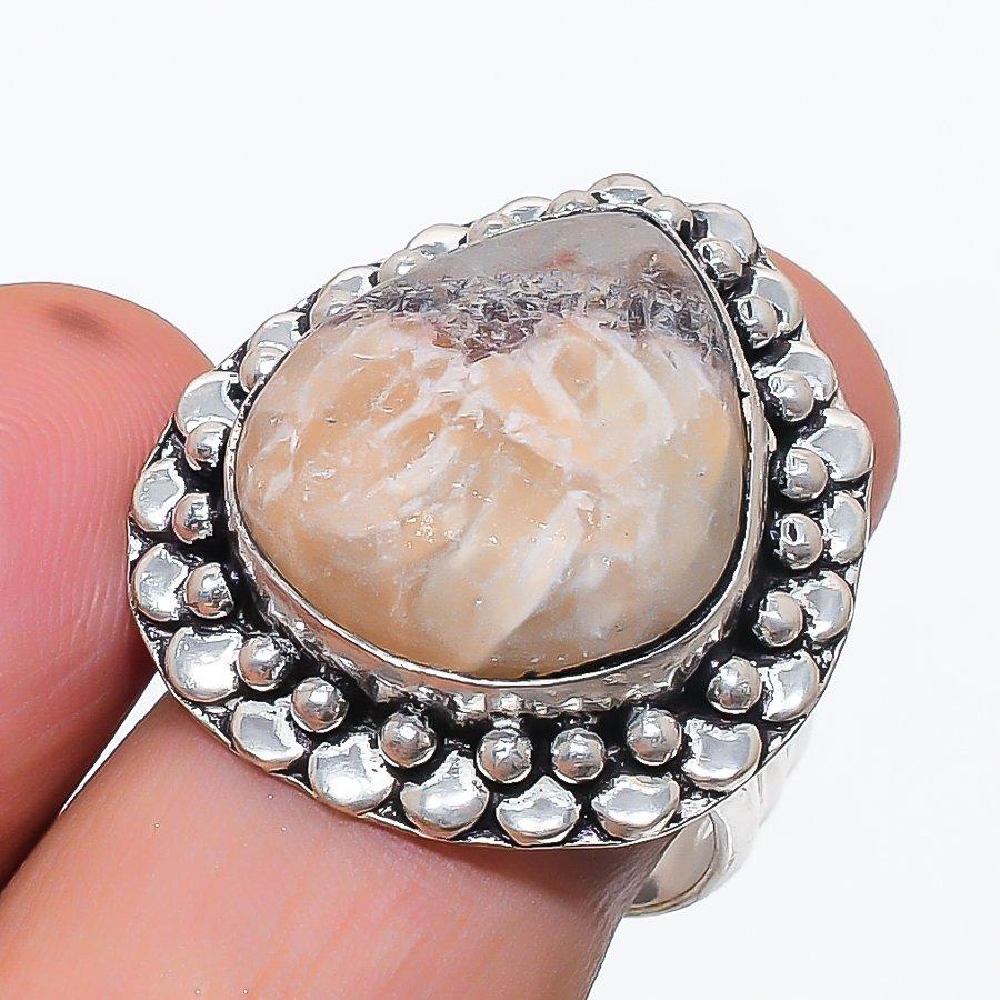 Septerian Stone Gemstone 925 Sterling Silver Jewelry Ring Size 8