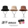 Original Summer Can Store High Quality Mountaineering Sunscreen Sunshade Breathable Quick Drying Waterproof Men's Bucket Hat