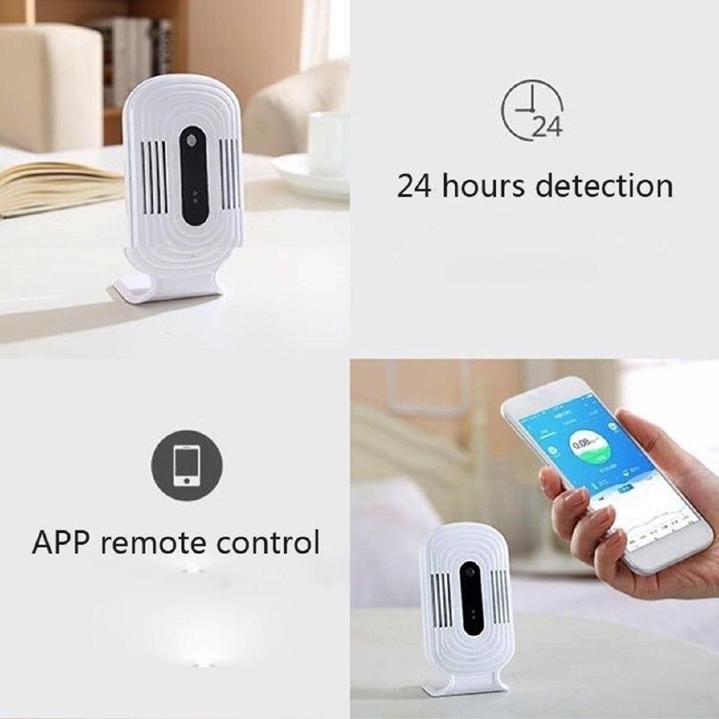 Белый USB JQ300 PM2.5 Тестер качества воздуха и влажности Бытовой Wi-Fi Смарт-монитор Детектор формальдегида Новый