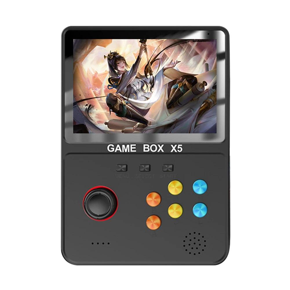 Портативная игровая консоль X5 Retro, внешний аккумулятор X5 Game, портативный внешний аккумулятор, емкость 8000 мАч, 4 дюйма, цветной экран с мягким светом, более 10000 игр