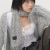 ZIZEMUSEUM MIX KNIT MUFFLER (GRAY)