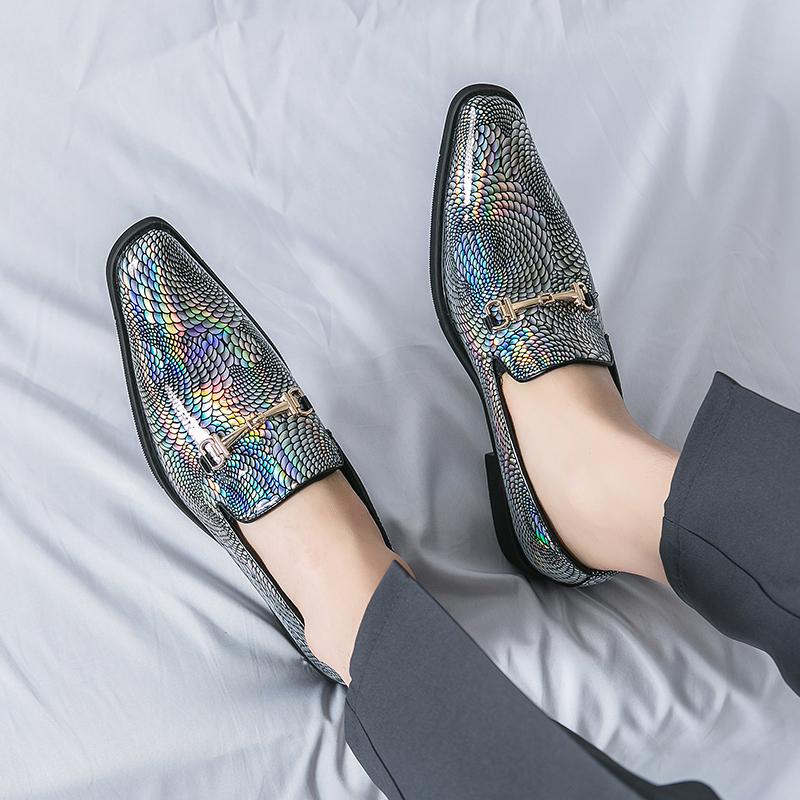 Модные успешные мужские роскошные высококачественные остроносые модные тенденции удобные деловые повседневные туфли для свиданий формальные вечерние кожаные туфли