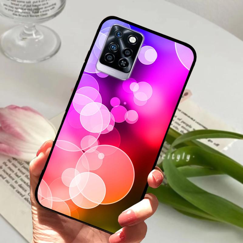 Чехол для Infinix Note 10 Plus Черный Мягкий силикон ТПУ Задняя крышка Для Infinix Note10 Pro NFC Чехол для телефона Note 10 Pro Plus Бампер