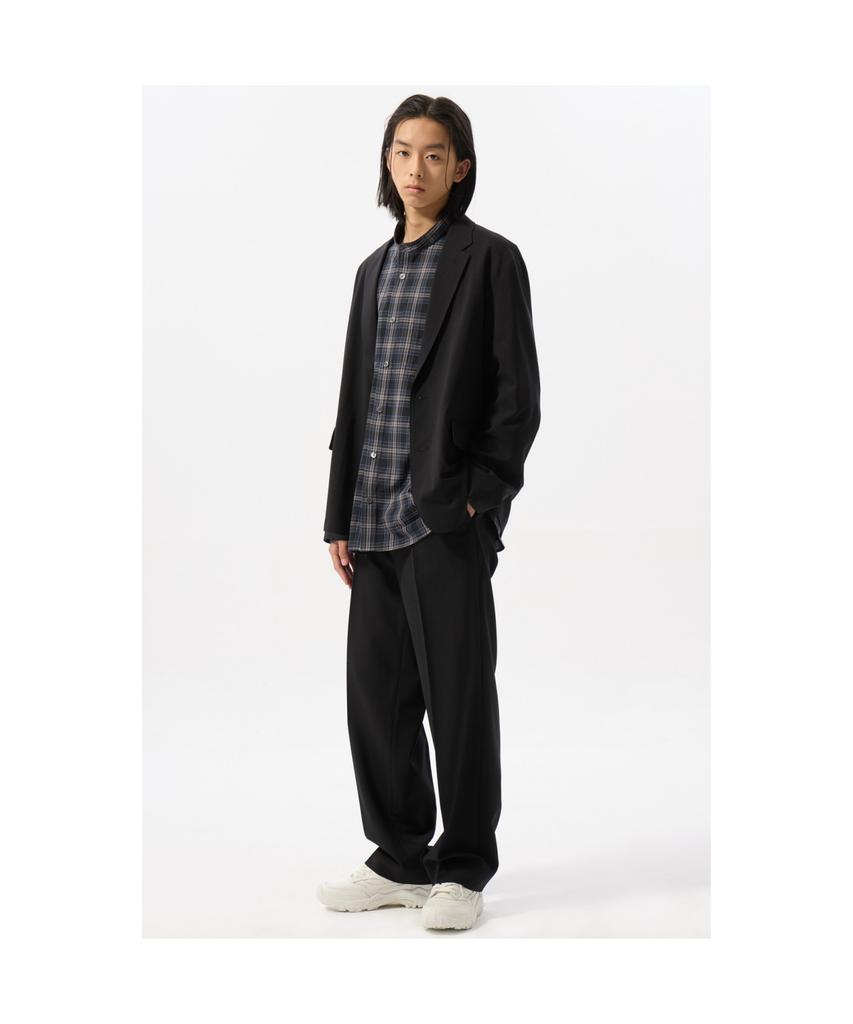 Customellow Black Relaxed Fit Setup Jacket Cwjam25421Bkx