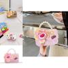 Adorable Plush Doll Handbag For Girls With Breathable Lightweight Design And Cute Cartoon Patterns