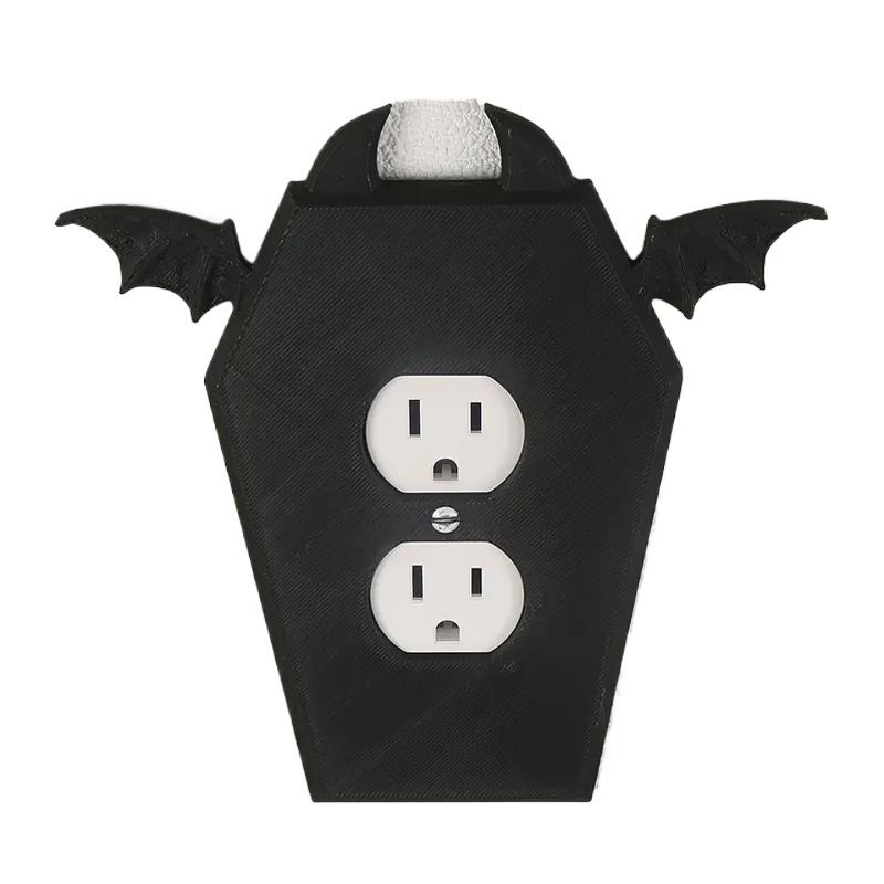 Halloween Switch Cover Dark Style Home Decoration Gothic Style Coffin Design Socket Decoration Switch Panel Cool 1PC