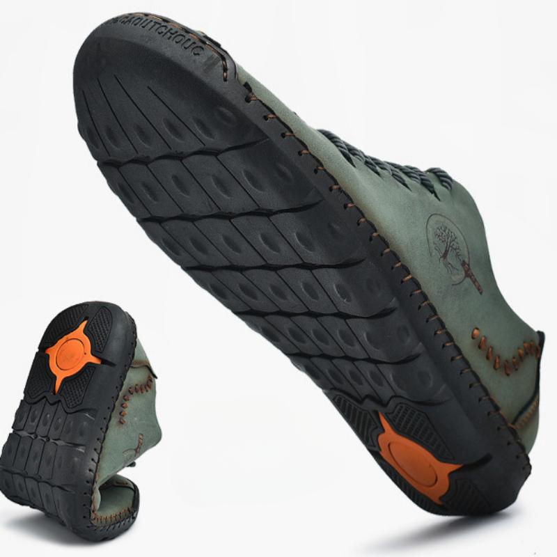 Весна и осень Новые мужские повседневные туфли ручной работы на шнуровке в деловом стиле из кожи