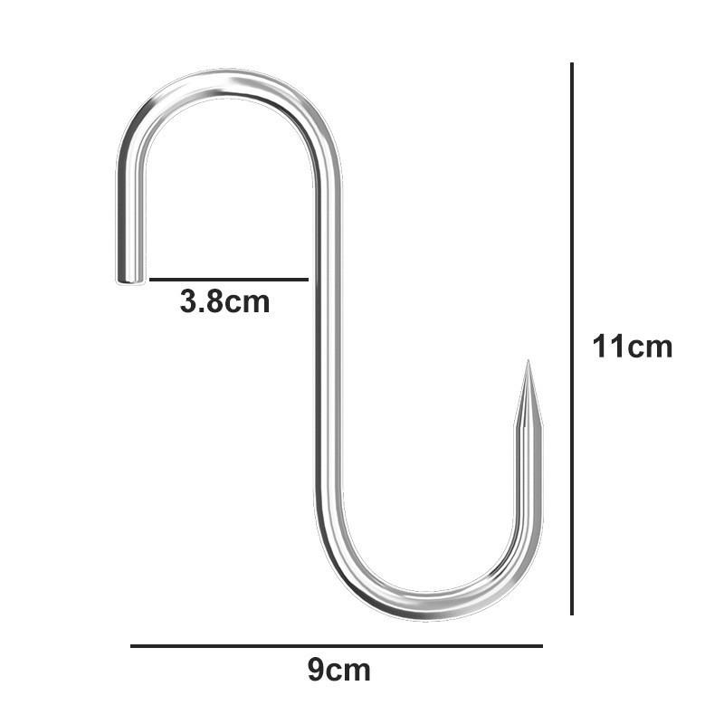 Многофункциональный S-образный крючок из нержавеющей стали для кухни, ванной комнаты и спальни