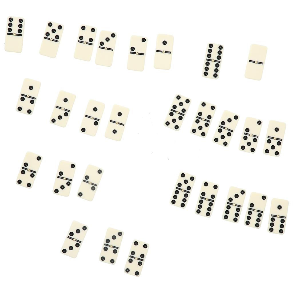 Набор домино Классическое домино 28 штук Амино Пластиковые головоломки Домино для мальчиков Девочек Вечеринка