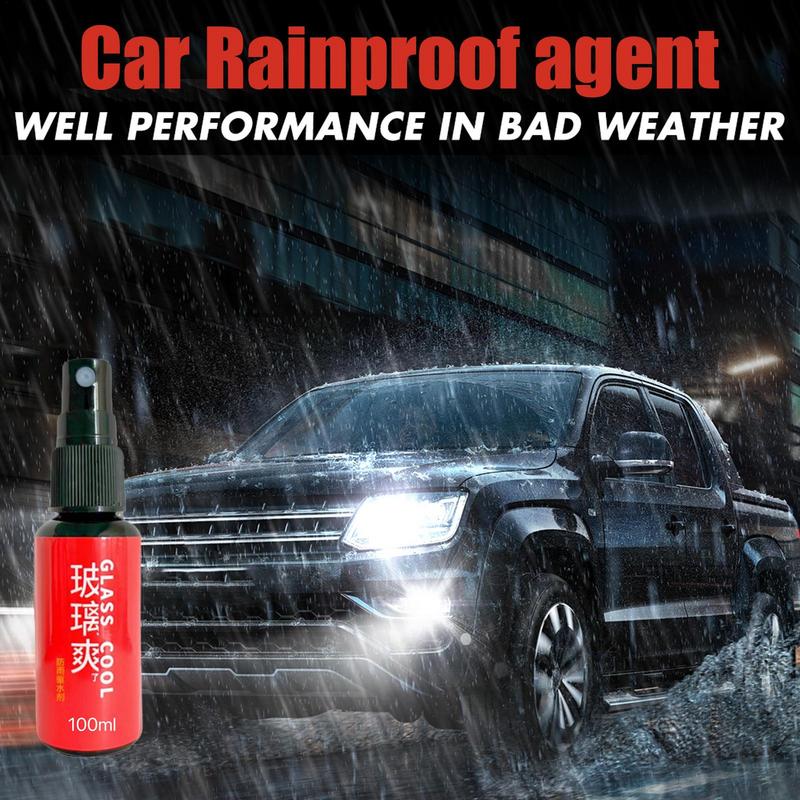 Car Waterproof Spray Glass Anti-Rain Agent Vehicle Rainproof Spray Wear-Resistant Mirror Nano Coating Rearview Rainproof Coating