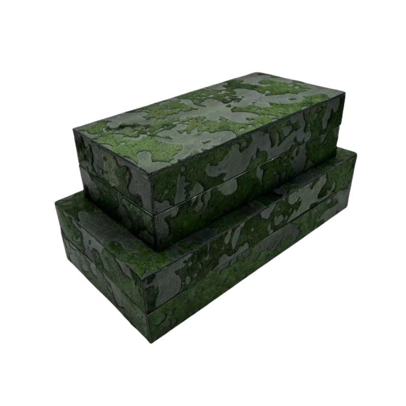 Natural Horsehair Jewelry Storage Box with Wood Crafts and Creative Ornaments for Desktop or Wardrobe