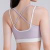 Бесшовный спортивный бюстгальтер с перекрещенными бретелями, антивибрационное нижнее белье для женщин, модный бюстгальтер для йоги, женский