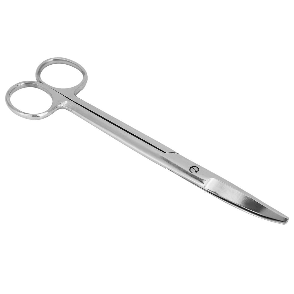 18cm Stainless Steel Scissor Veterinary Pet Farm Animal Curved Round Scissors Household Tool