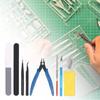 Model Tool Set Basic-Model Assembly Tweezers Pliers DIY for Gundam Building and Making Sandpaper Grinding Polishing Drill