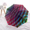 1pc Optical Illusion Automatic Folding Umbrella & Self-Folding Canopy - Heavy-Duty 8-Rib Iron Frameyy251231022