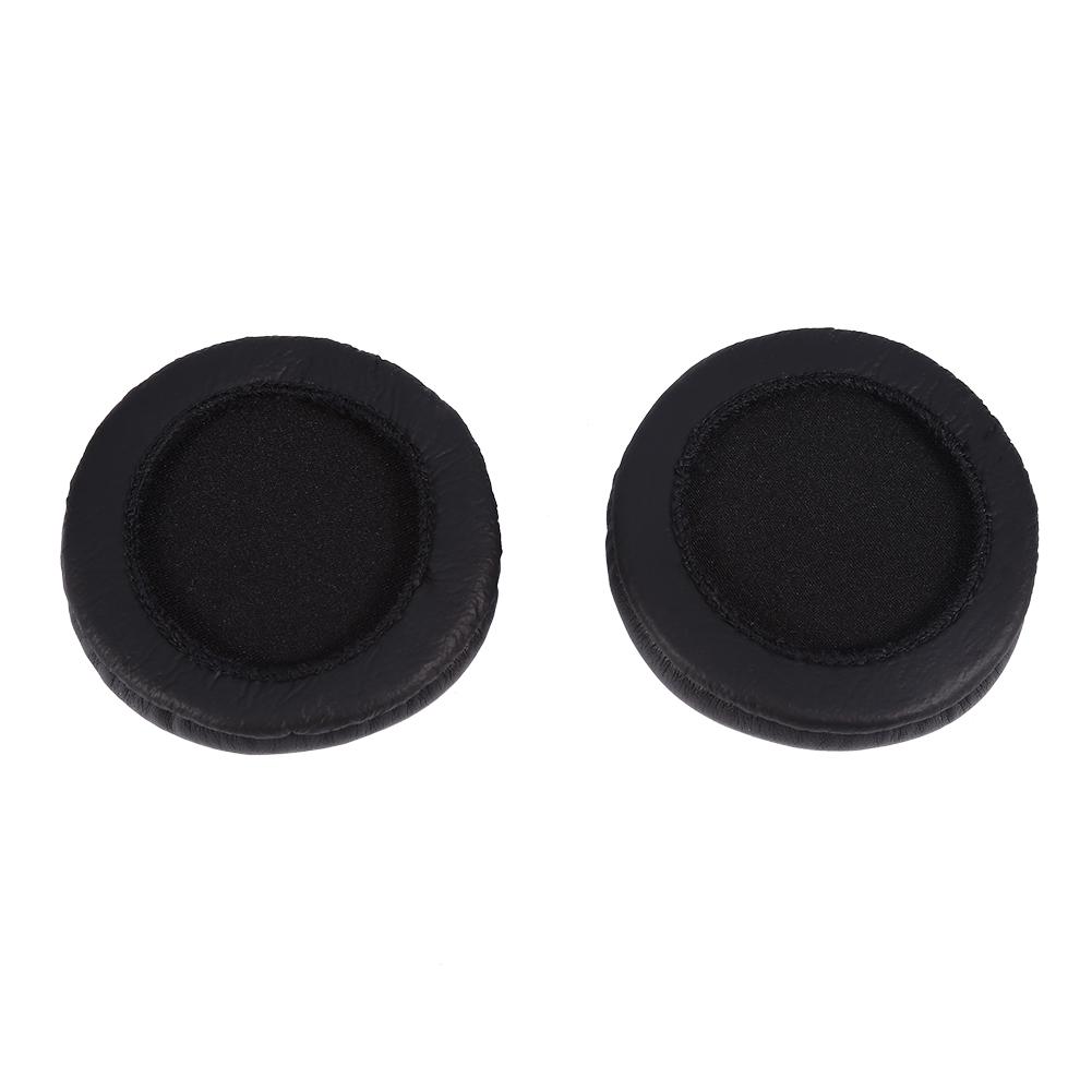 Soft Replacement Ear Pads Cushion PU Leather Soft Foam For Headset Headphone Black