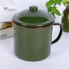 360/500/660ML Milk Cup Anti Rust Healthy Eco Friendly Retro Water Mug with Lid Household Supplies