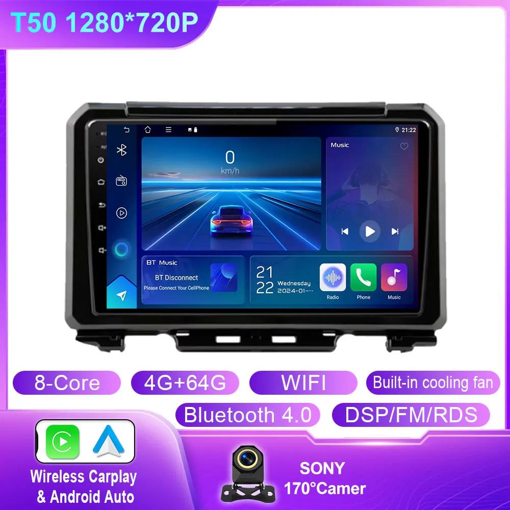 Car Android For Suzuki Jimny 2018 2019 2020 Car Radio Multimedia Stereo Video Player GPS Navigation BT Carplay Auto DSP No 2Din