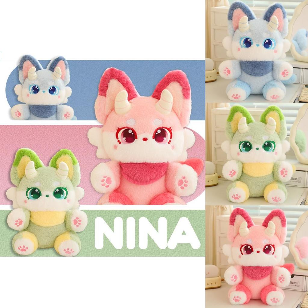 Плюшевая игрушка Лиса из фэнтези Мягкий короткий мех Набитое животное Для детей Подарок на день рождения
