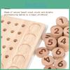 Деревянная математическая обучающая игра для детей, сопоставление чисел, арифметическая доска, развивающая игрушка для дошкольников
