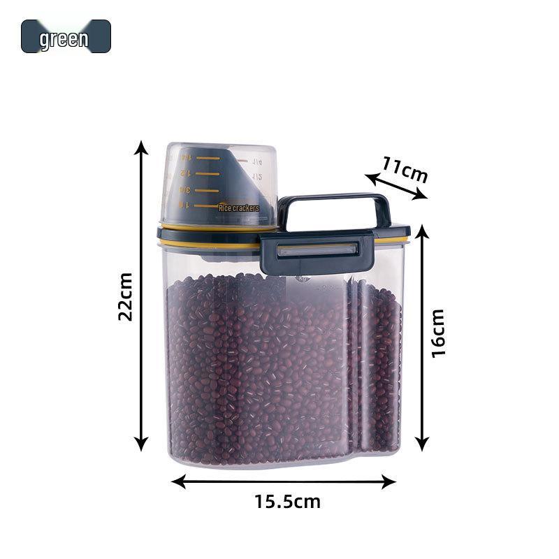 2KG Airtight Storage Container for Rice, Grains, Flour, Cat & Dog Food