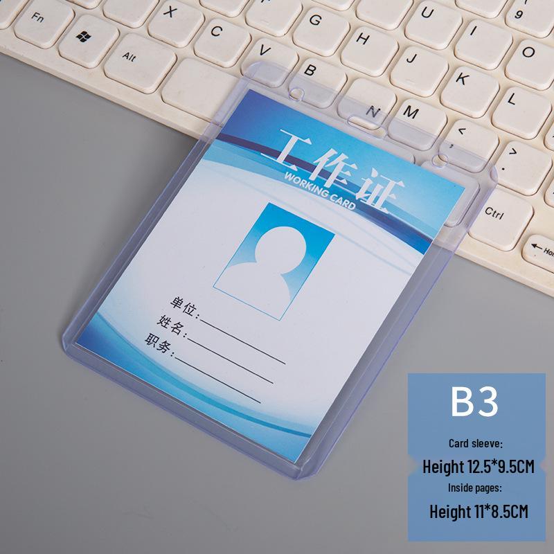 Двусторонний прозрачный держатель для ID-карты с ремешком для студенческого, пропускного или конференц-билета и меткой с QR-кодом