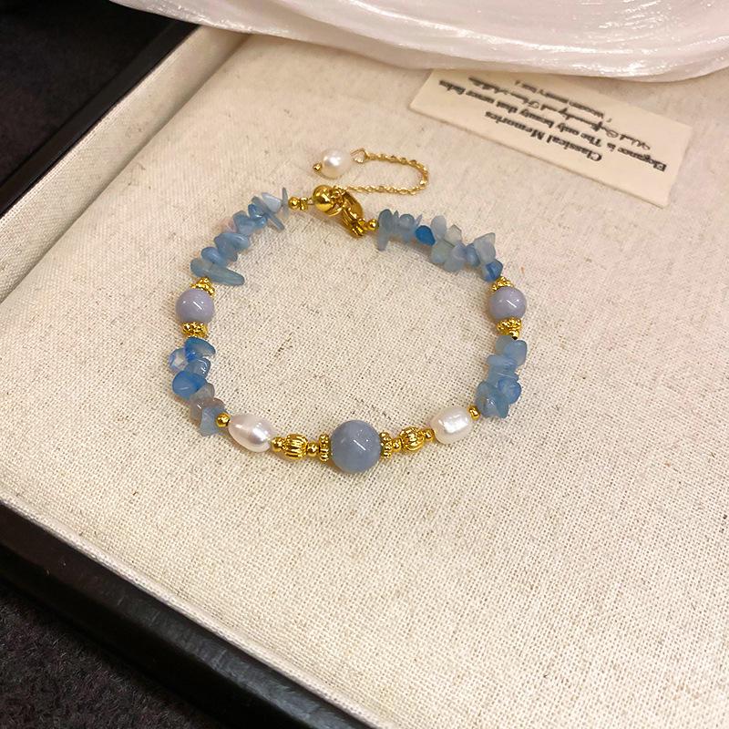 Женский роскошный браслет из натурального камня с бусинами, лидер продаж 2024 года - этнический китайский стиль