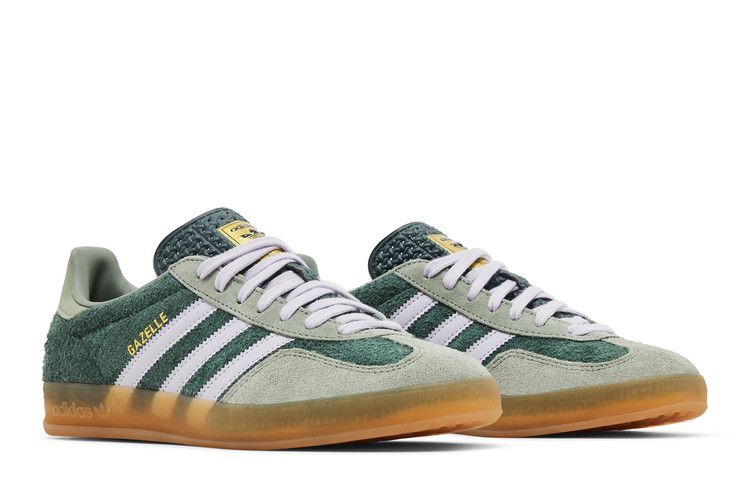 Мужские кроссовки adidas Gazelle Indoor Минеральный Зеленый Серебряный Рассвет Минеральный Зеленый/Серебряный Рассвет/Серебристо-Зеленый