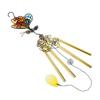 Metal 3D Butterfly Pendant Vintage Painted Hanging Decoration Craft Wind Chime  Scenic Spot