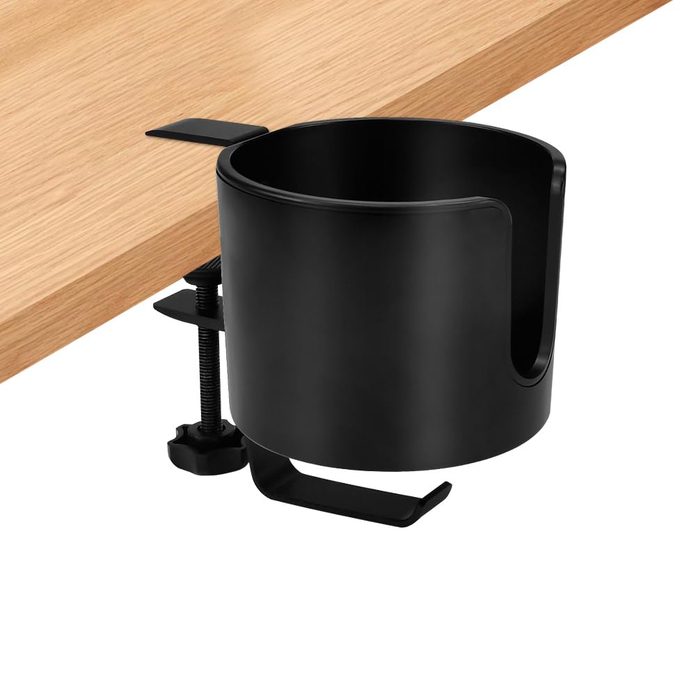 COOLBOTANG Drink Holder Desk Desk Headphone Stand Cup Holder Cup Holder Earphone Stand Table Drink Holder Made of Alloy Headphone Hanger