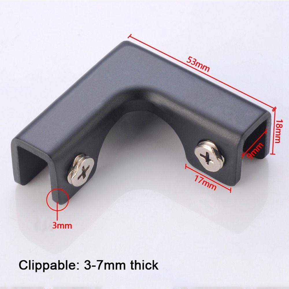 Усиленный угловой профиль Угловая накладка Уголок из алюминиевого сплава Защита угла Новая клипса для стекла Стекло