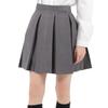 Юбка со складками, школьная форма, юбка со складками, школьная юбка для девочек старшей школы e456 серая [Eiza] (С, 42см)