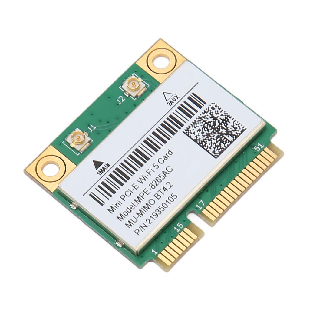 MINI PCIE 1200M WiFi Adapter 8265AC 2.4GHz 5GHz Dual Band 802.11ac Bluetooth 4.2 Network Card for Windows 10 8.1 8 7