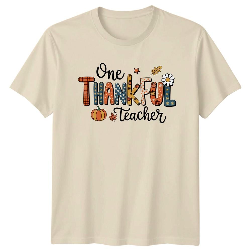 One Thankful Teacher TShirt Thanksgiving Teacher Appreciation