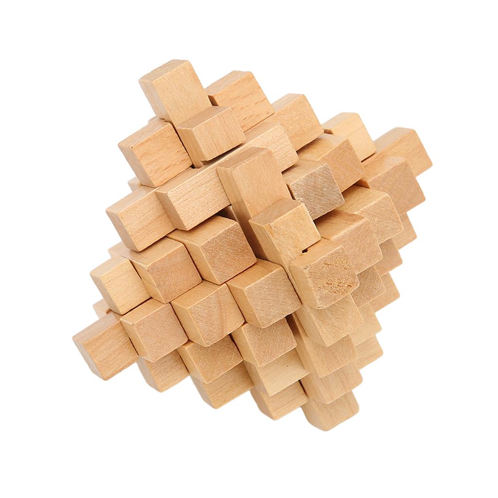 Intelligent Wooden Brain Puzzle Teaser Prevent Alzheimer s Disease Educational Puzzle Lock Toy
