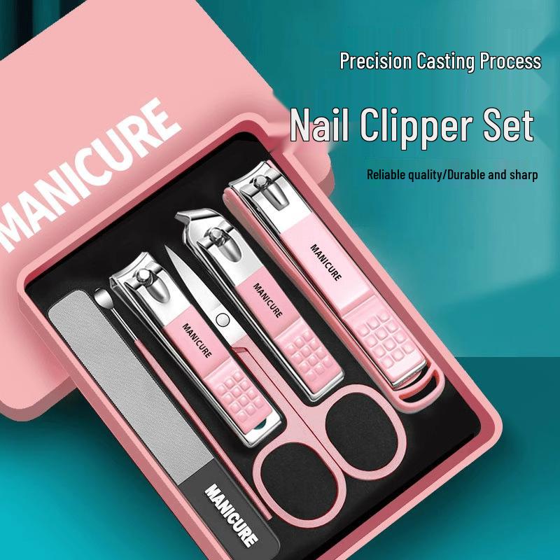 Anti-Splash Multipurpose Nail Clipper Set for Home Manicure and Personal Care