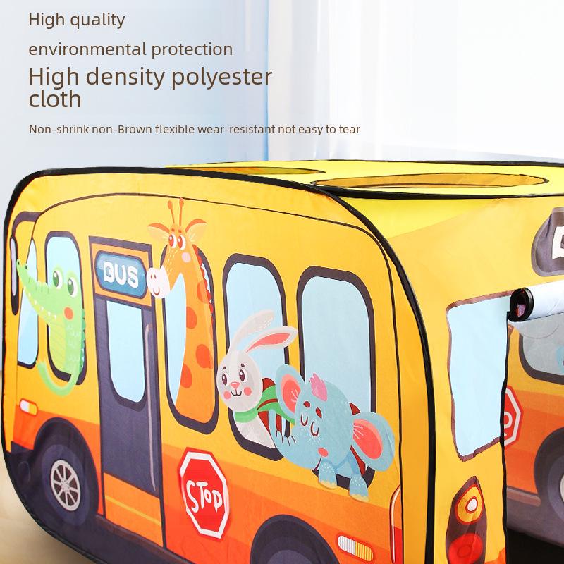 Детская складная мультяшная автобусная палатка для игр в помещении и на улице