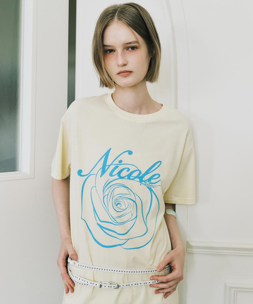Nigaennikol Nicole Rose Топ с рукавами_Желто-синий