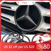 EZB2  2025 Hot ABS Car Front Grille Badge Decal Cover Emblem for Mercedes Benz W204 W205 W210 W211 W212 W213 C E Class GLA GLK ML GLC