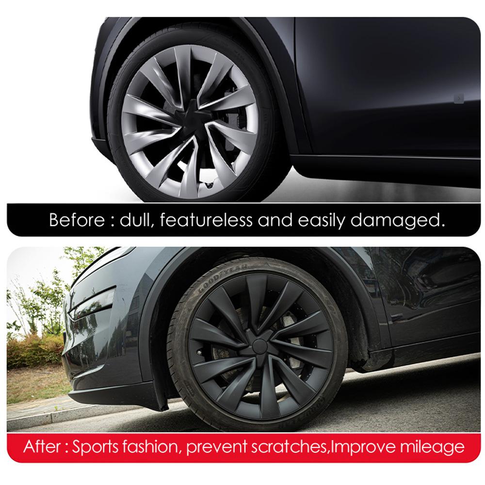 4PCS Hub Caps for Tesla Model Y Juniper 20-Inch Wheel Cover Performance Replacement Helix 2.0 Wheels Full Rim Accessories 2025