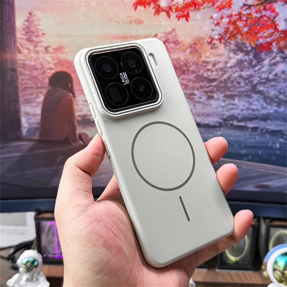 Ультратонкий матовый жесткий чехол для телефона из ПК для Xiaomi Mi 15 Pro и других - Совместим с магнитной беспроводной зарядкой