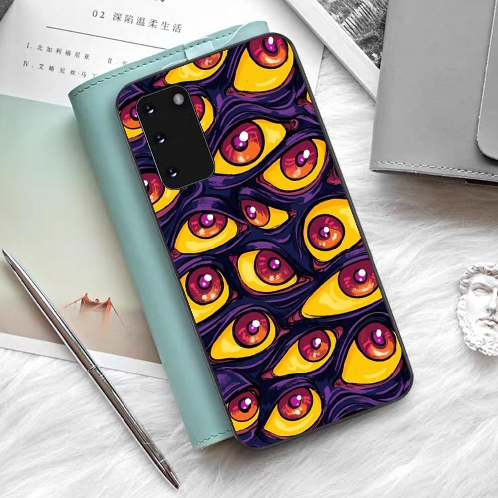 Жуткий Страшный Чехол для Телефона с Рисунком Красного Глаза Для Samsung S 9 10 20 21 22 23 30 23 24 Plus Lite Ultra FE S10lite Fundas