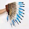Yousheng Imitation Feather Headdress Native American Style 40cm High Headwear Photography Festivals Cosplay Fancy Dress Accessory