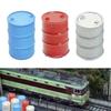 10 Pieces Oil Drums Decor Accessories 1/87 HO Scale Simulation Miniature Mini Barrel for Cargo