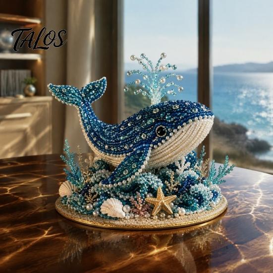 Креативные подарки на праздники Набор для творчества «Морские животные из бусин» DIY, 3D Осьминог Акула Поделка Ручная работа Украшение Набор для изготовления Животные моря Арт-проект из бусин для взрослых,