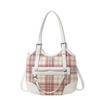 Korean Version of Niche Design College Style Underarm Bag Women's 2025 Trendy New Plaid Commuter Bag Large-capacity Shoulder Bag